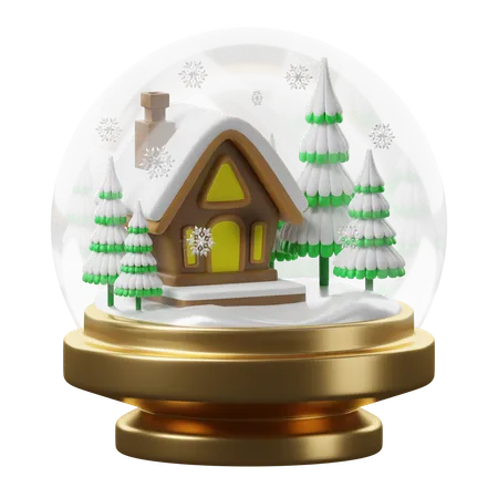 Boule à neige  3D Icon