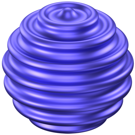 Forme abstraite de boule circulaire  3D Icon