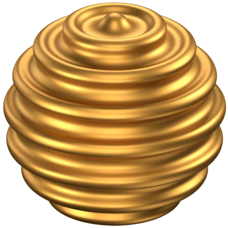 Forme abstraite de boule circulaire  3D Icon