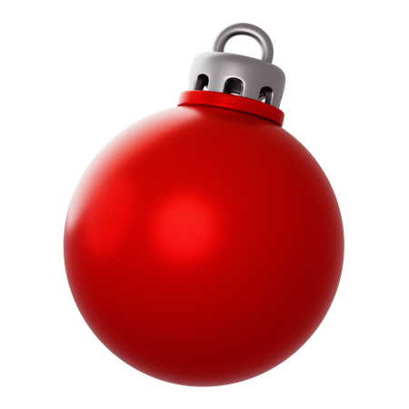 Boule de Noël rouge  3D Icon