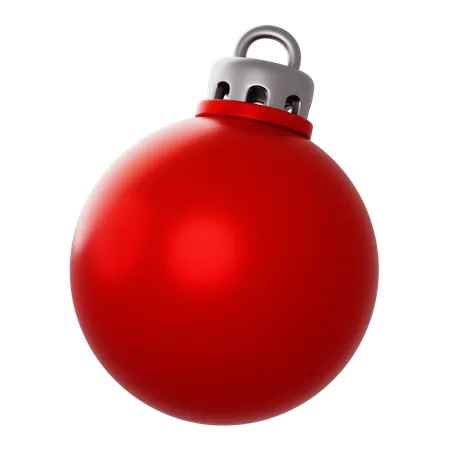 Boule de Noël rouge  3D Icon