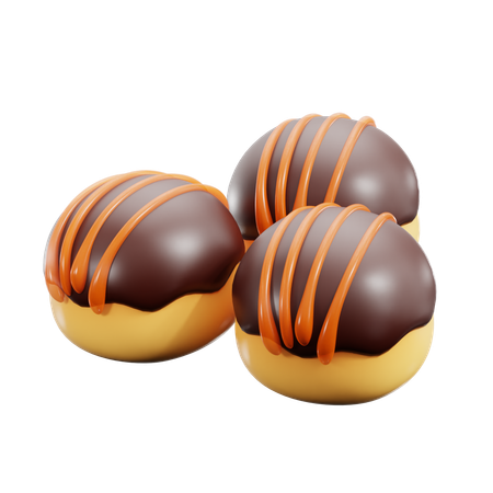 Boule de chocolat  3D Icon