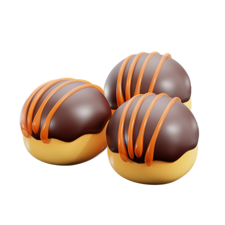 Boule de chocolat  3D Icon