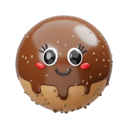 Boule de chocolat  3D Icon