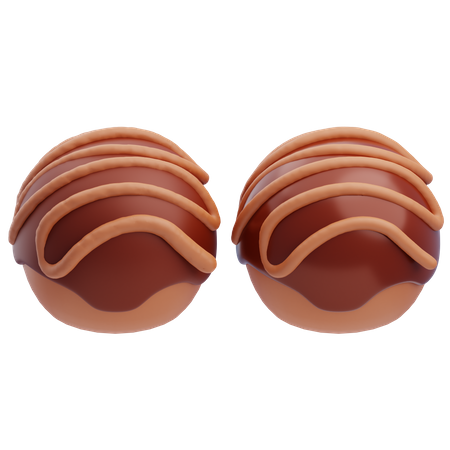 Boule de chocolat  3D Icon