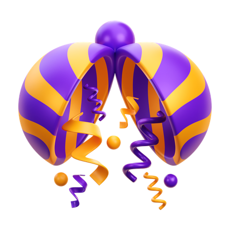 Boule de confettis  3D Icon