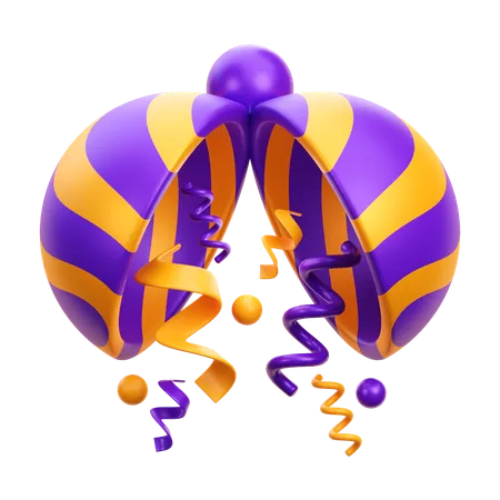 Boule de confettis  3D Icon