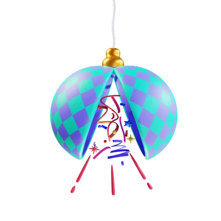 Boule de confettis  3D Icon