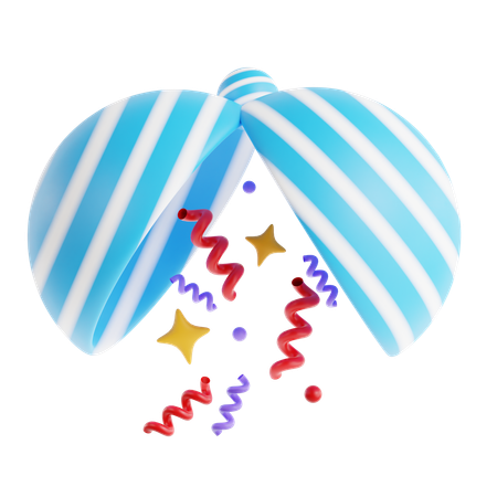 Boule de confettis  3D Icon