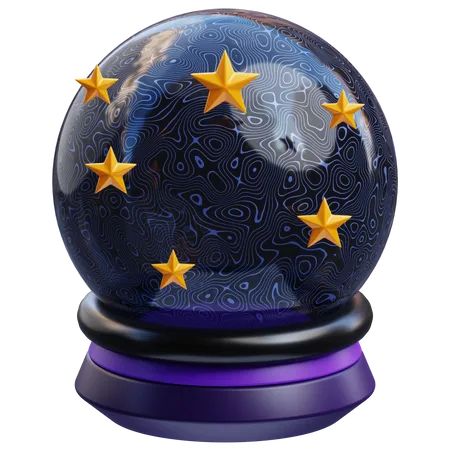 Boule de cristal  3D Icon