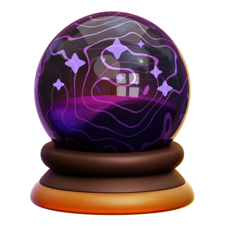 Boule de cristal  3D Icon