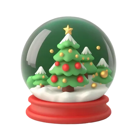 Boule de neige de Noël  3D Icon