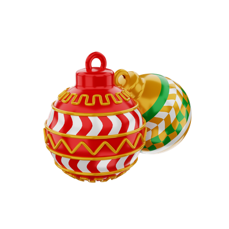 Boule de Noel  3D Illustration