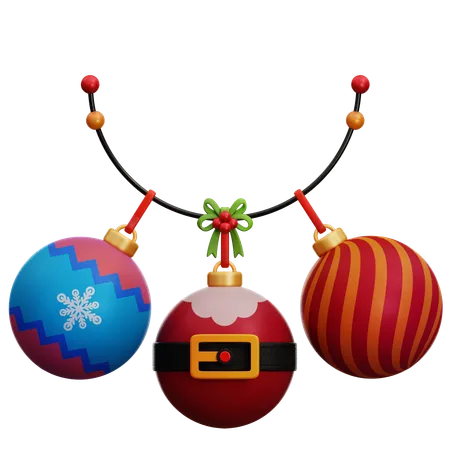 Décoration de boule de Noël  3D Icon