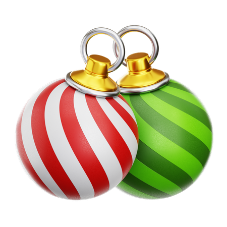 Boule de Noël décorative  3D Icon