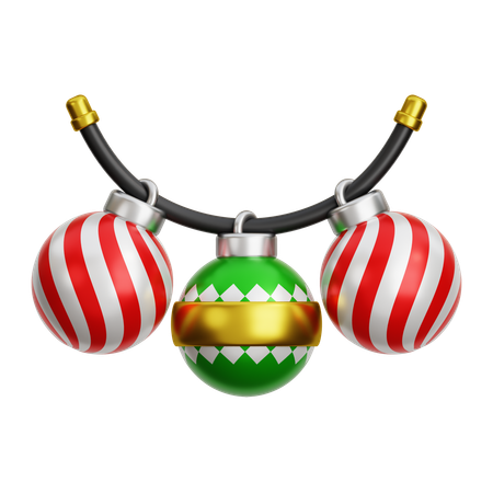 Boule de Noël décorative  3D Icon