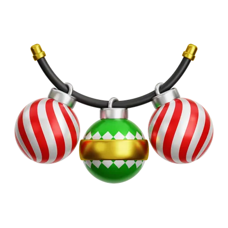 Boule de Noël décorative  3D Icon