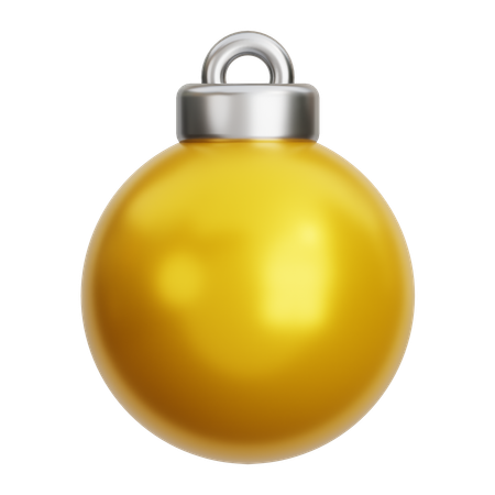 Boule de Noël dorée  3D Icon