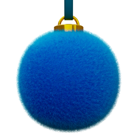 Fourrure de boule de Noël  3D Icon