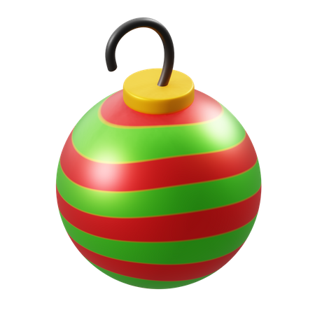 Ornement de boule de Noël  3D Illustration