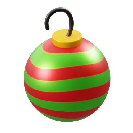 Ornement de boule de Noël  3D Illustration