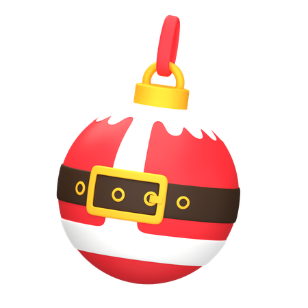 Boule de noël père noël  3D Icon