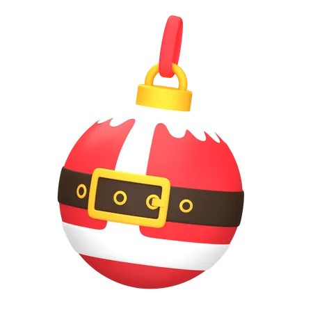 Boule de noël père noël  3D Icon