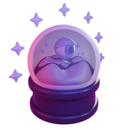 Boule de voyant  3D Icon