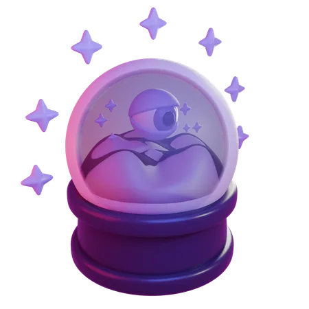 Boule de voyant  3D Icon