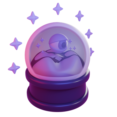 Boule de voyant  3D Icon