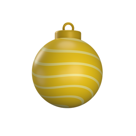 Boule de décoration de Noël  3D Illustration