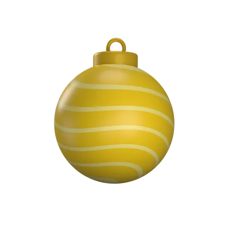 Boule de décoration de Noël  3D Illustration