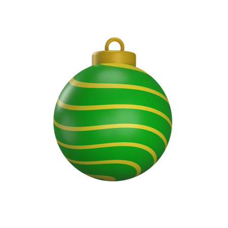 Boule de décoration de Noël  3D Illustration