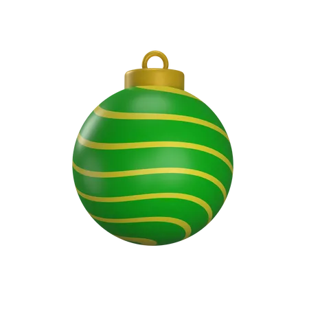 Boule de décoration de Noël  3D Illustration