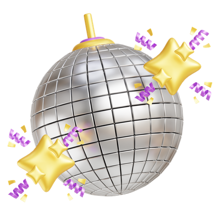 Boule disco  3D Icon