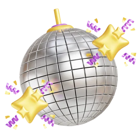 Boule disco  3D Icon