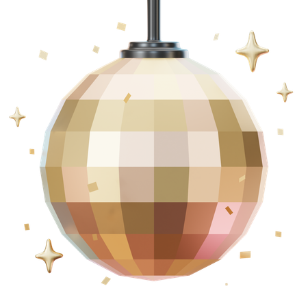 Boule disco  3D Icon