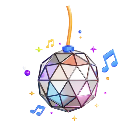 Boule disco  3D Icon