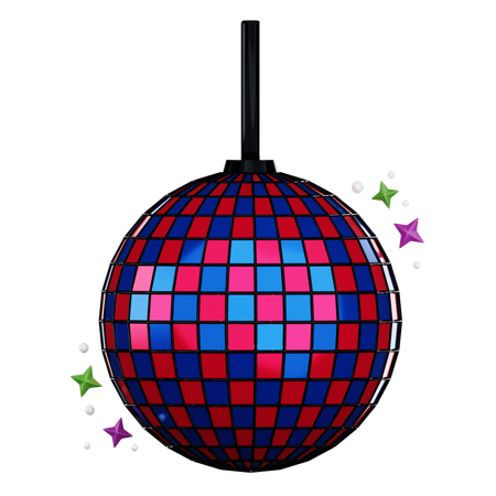 Boule disco  3D Icon