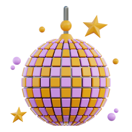 Boule disco  3D Icon