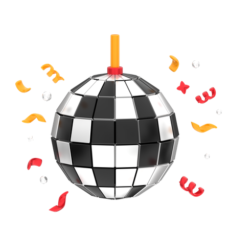 Boule disco  3D Icon