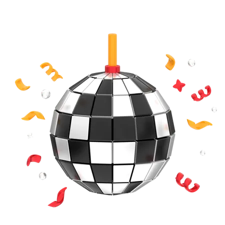 Boule disco  3D Icon