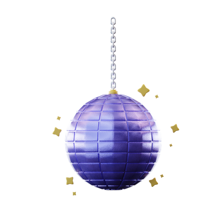 Boule disco  3D Icon