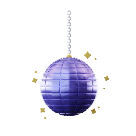 Boule disco  3D Icon