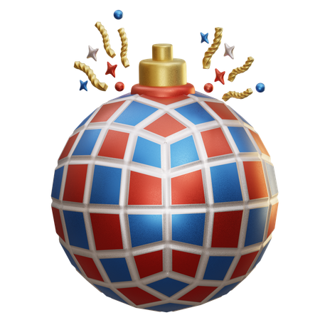 Boule disco  3D Icon