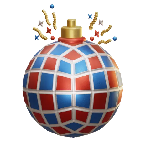 Boule disco  3D Icon