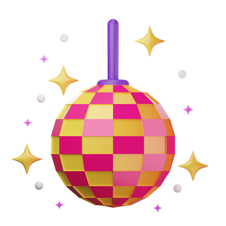 Boule disco  3D Illustration