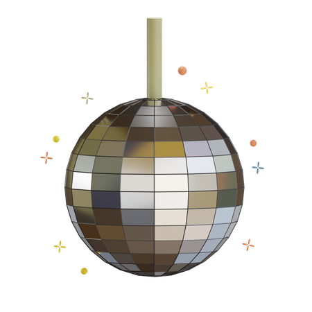 Boule disco  3D Icon