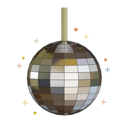 Boule disco  3D Icon