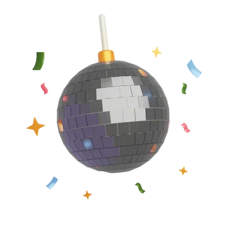 Boule disco  3D Icon